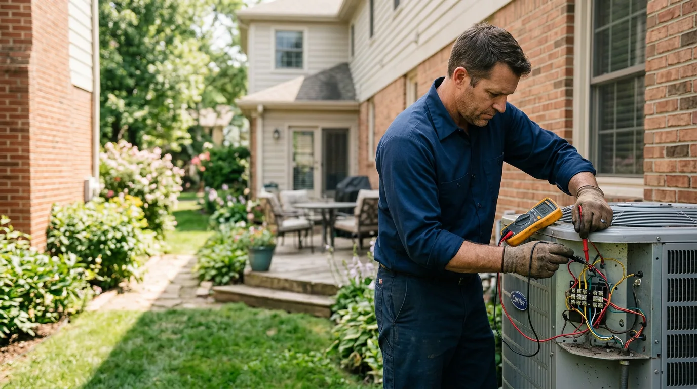 HVAC technician working near Bridgewater, SD